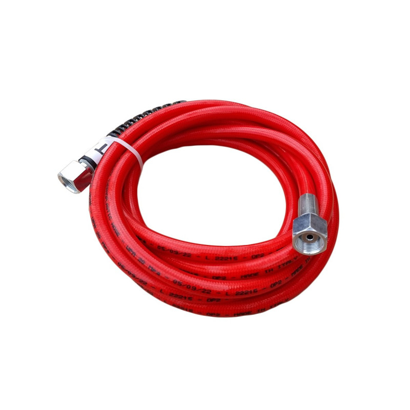 Furtun presiune spalatorie auto rosu 5m Tecomec