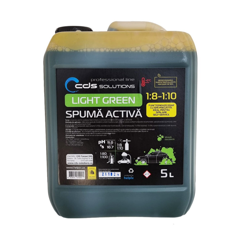 Spuma Activa Auto Concentrata CDS LIGHT GREEN, 5L