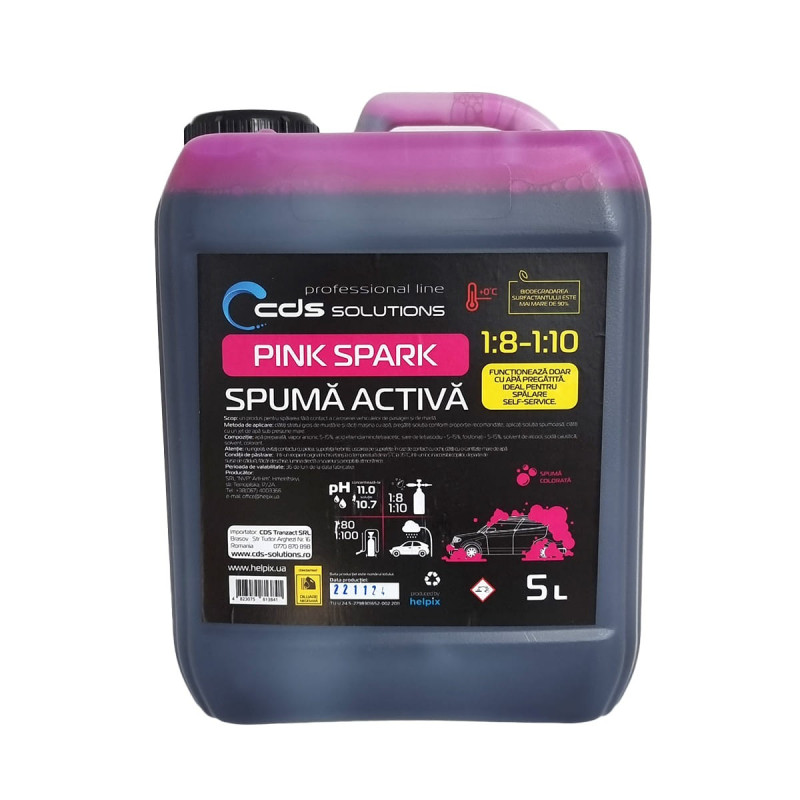 Spuma Activa Auto Concentrata CDS PINK SPARK, 5L